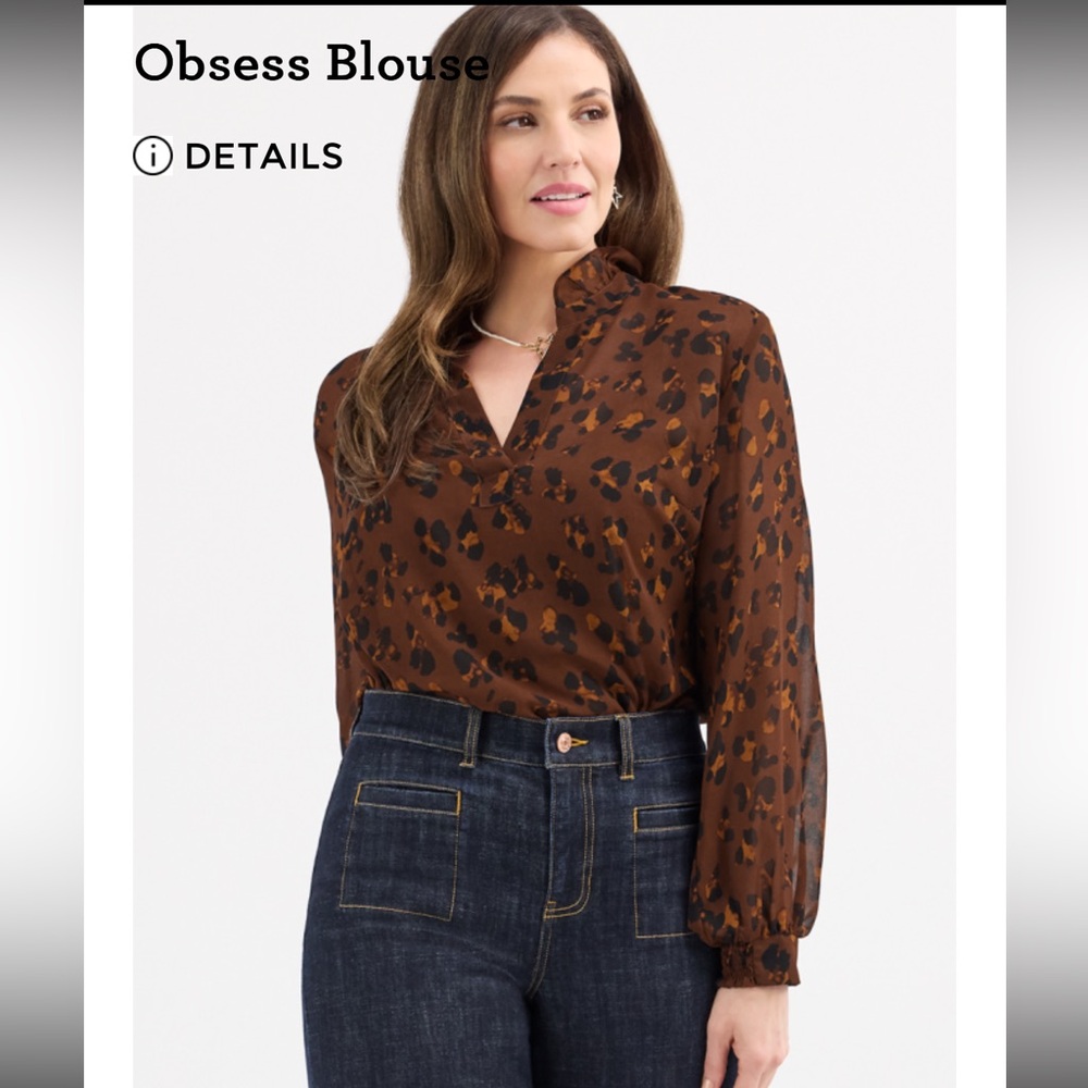 CAbi Obsess Blouse #4712